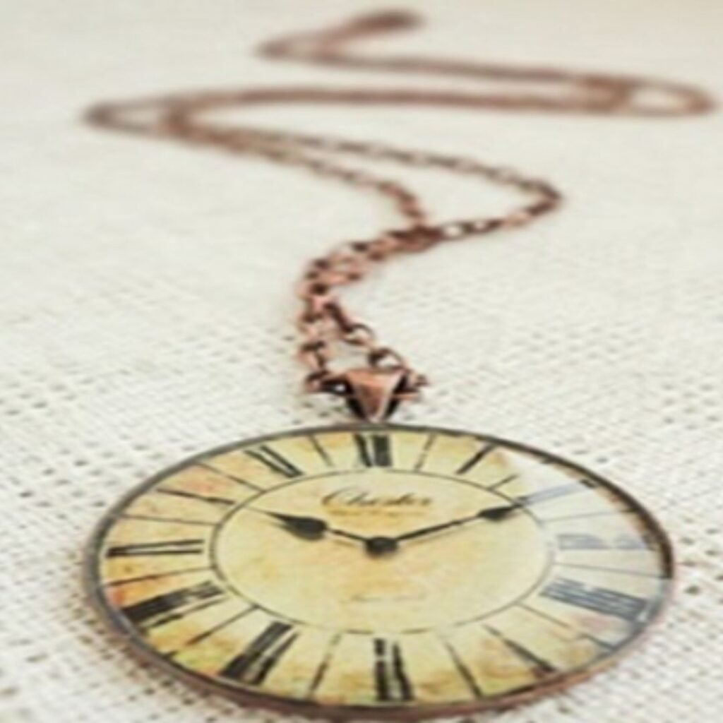 Reloj de bolsillo y cadena metálica - Fashion Vintage